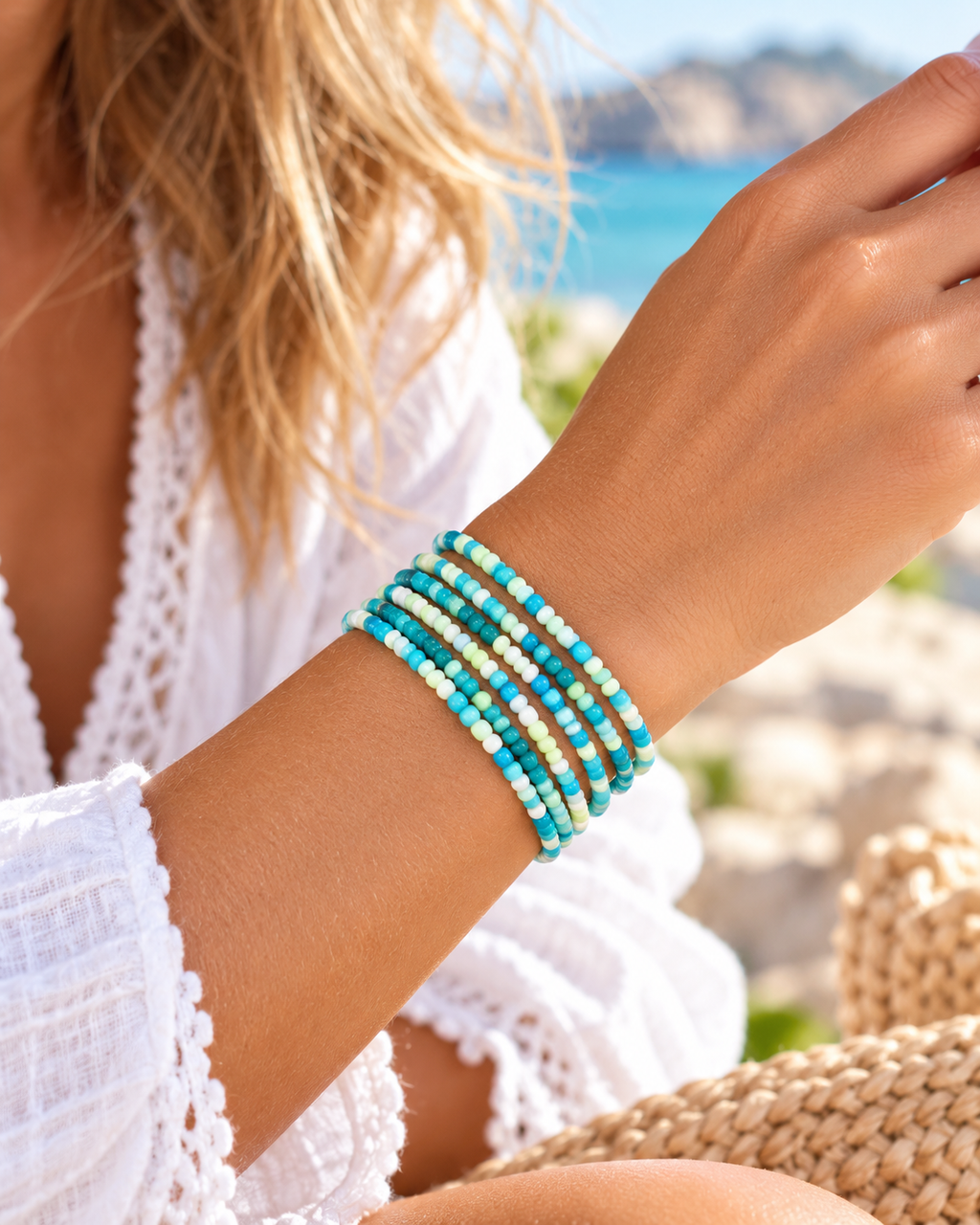 Sunday Stackers - Coastal Mix Beaded Bracelet