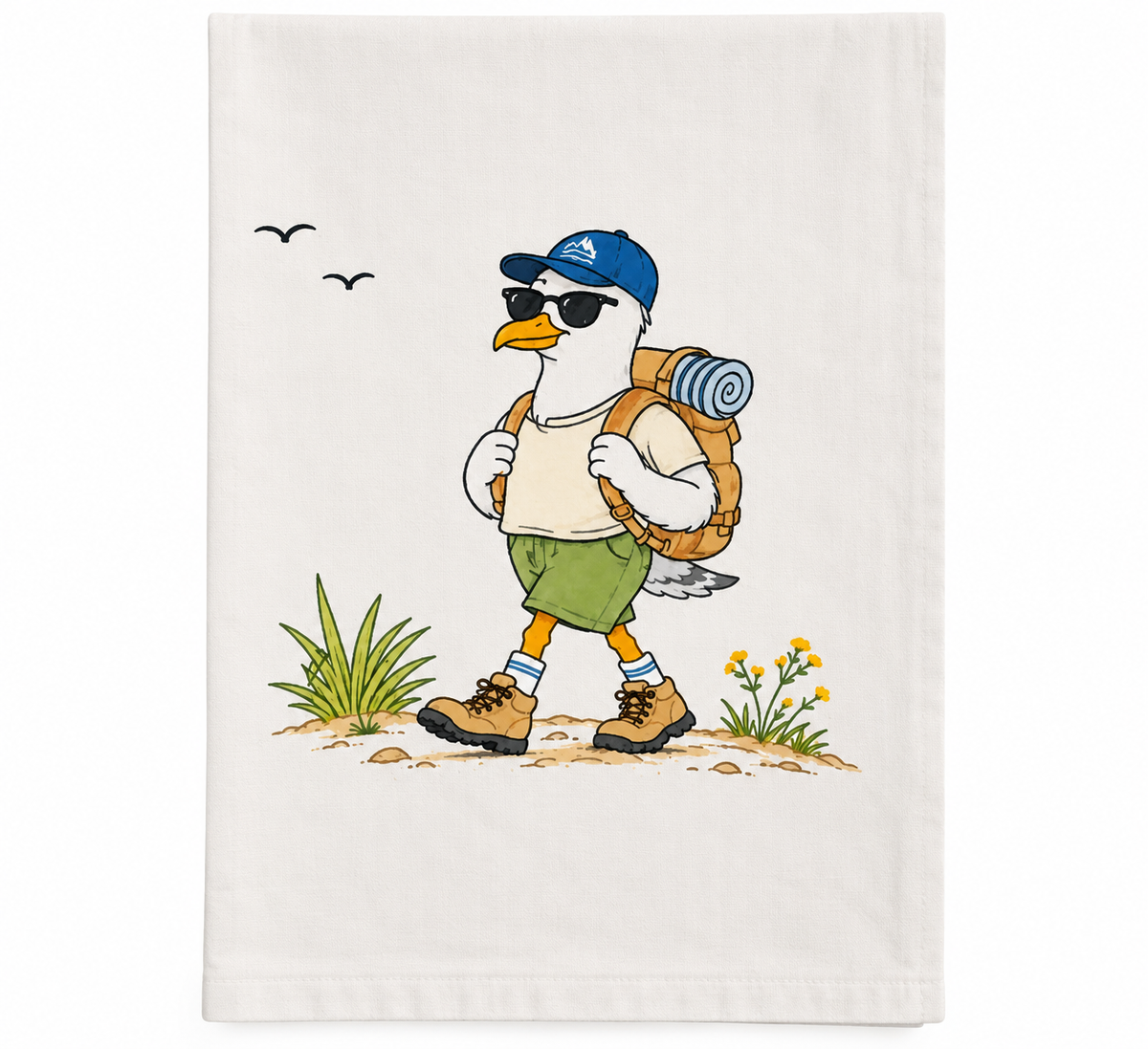 Hiker Flour Sac Tea Towel