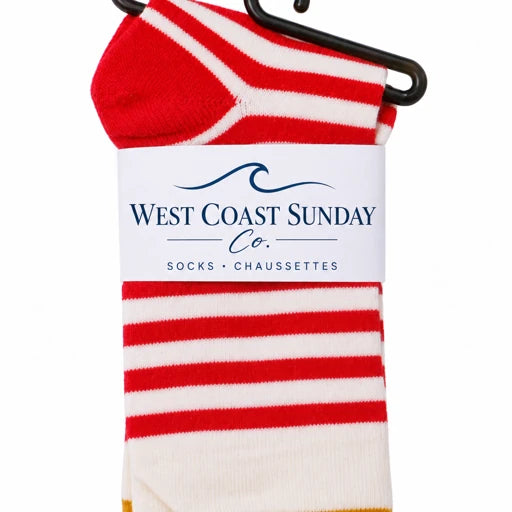 Lighthouse Stripe Crew Socks | Women's 6-10