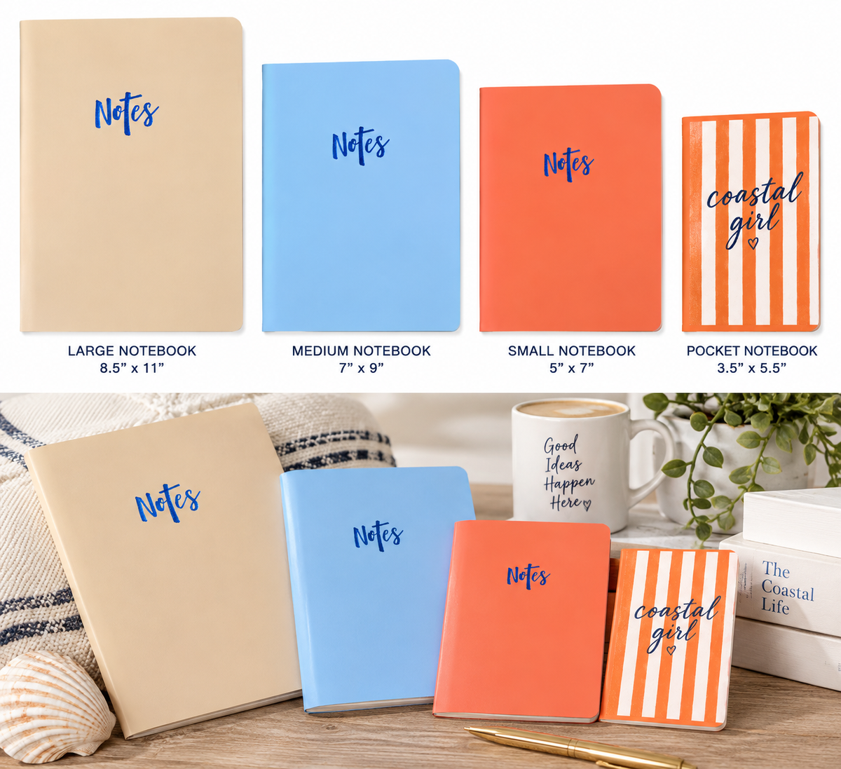 Everyday Notes Notebook – Sand