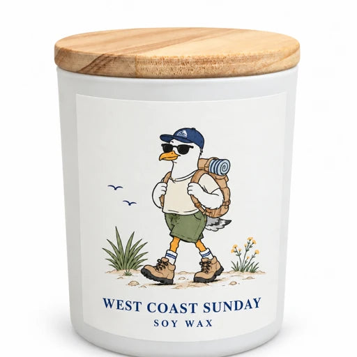 Adventure -Hiker Seagull Candle