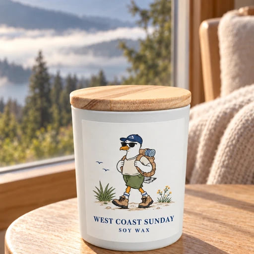 Adventure -Hiker Seagull Candle