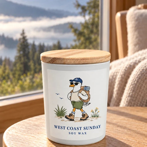 Adventure -Hiker Seagull Candle