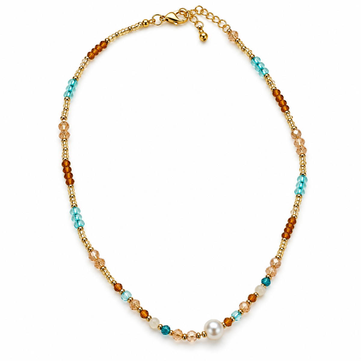 Golden Tide Pearl Necklace