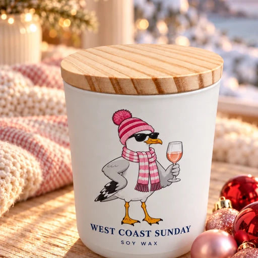 Cheers to my friends Seagull candle