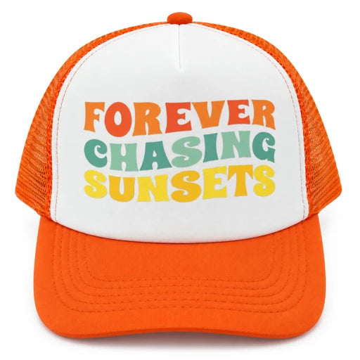 Forever Chasing Sunsets Trucker  Hat