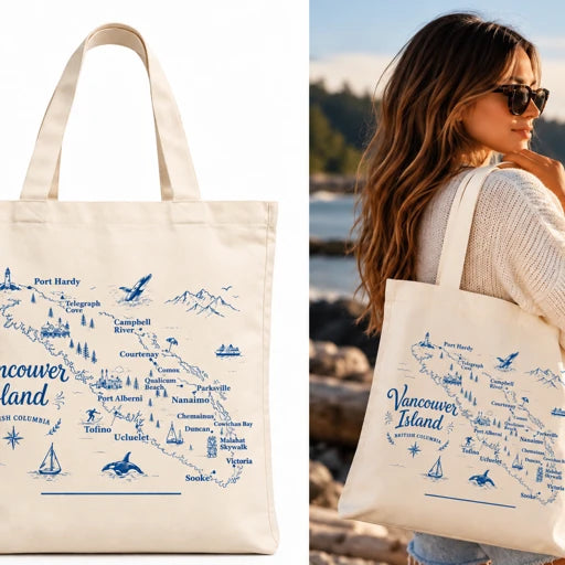 Vancouver Island 12L Cotton Tote