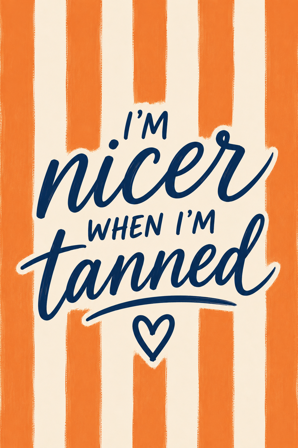 I'm Nicer When I'm Tanned Sticker | West Coast Sunday