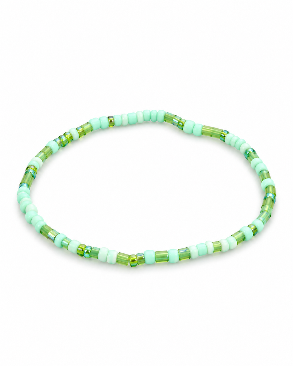 Sunday stackers- Mint Green Beaded Bracelet