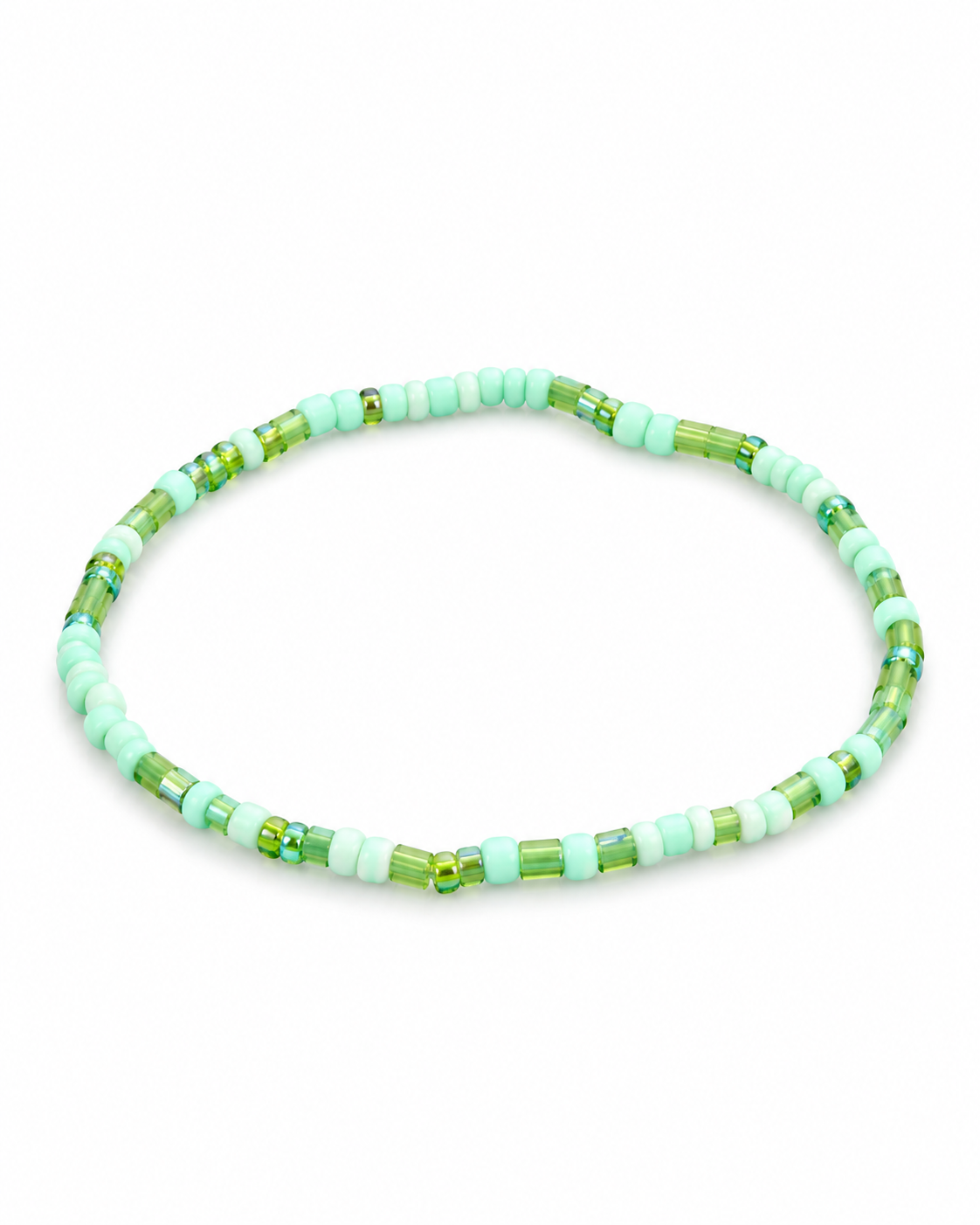 Sunday stackers- Mint Green Beaded Bracelet