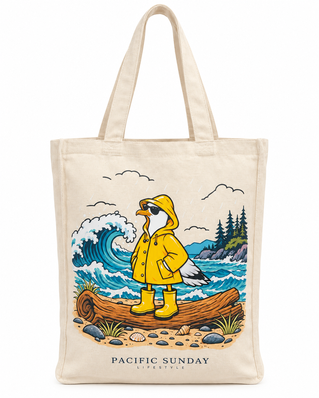 West Coast Rainy Day Full Gusset Tote
