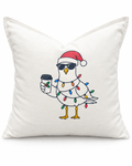 Holiday Lights Seagull Pillow Cover