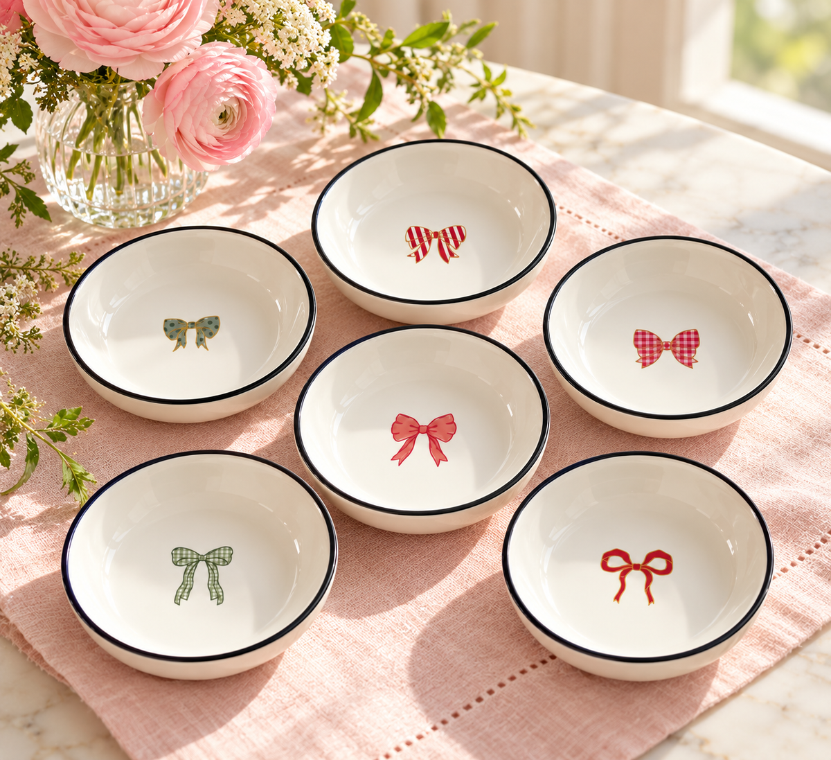 Trinket tray bows assorted