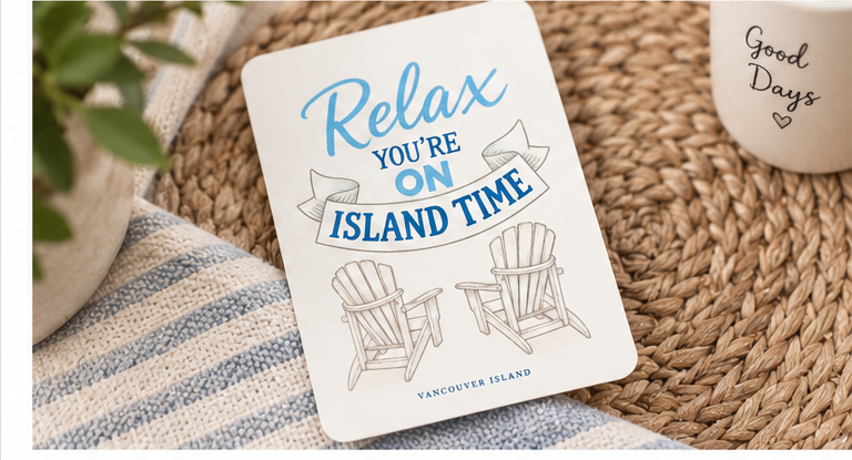 Relax, You're on Island Time – Vancouver Island Postcard