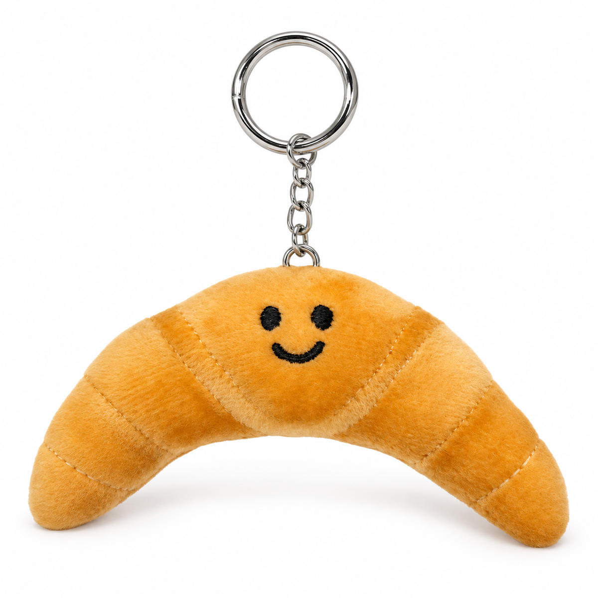 Happy Little Croissant – Plush Keychain 🥐