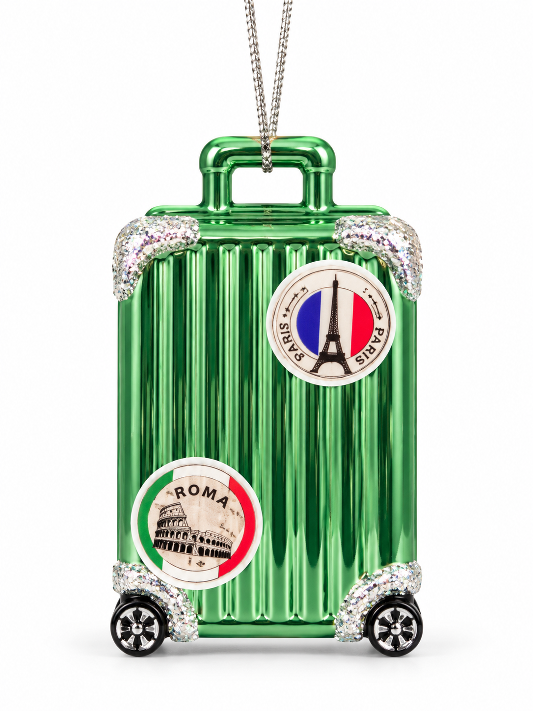 Green Suitcase Christmas Ornament – The World Traveller 💚✈️