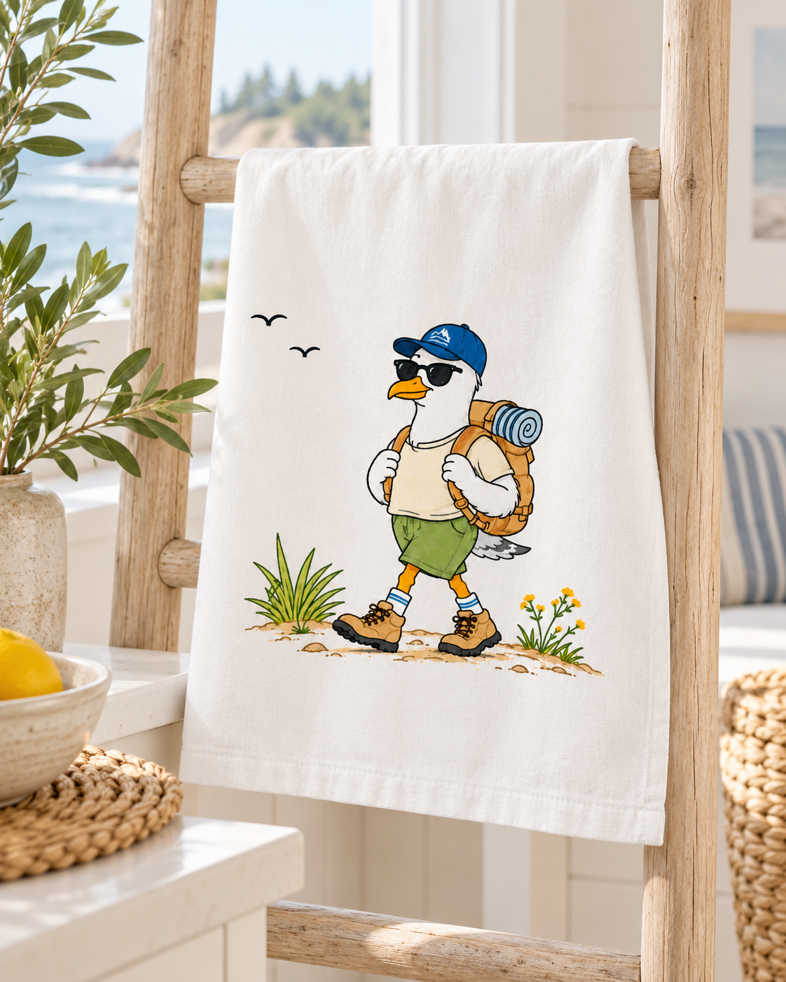 Hiker Flour Sac Tea Towel