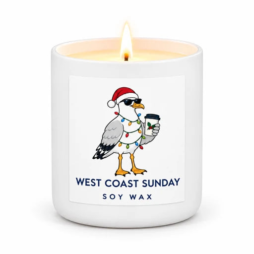 Holiday Lights Seagull Signature Candle