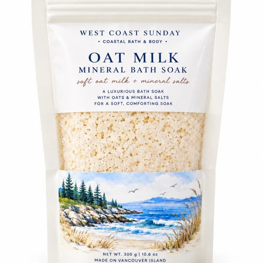 Oat Milk Mineral Bath Soak — Coastal Landscape