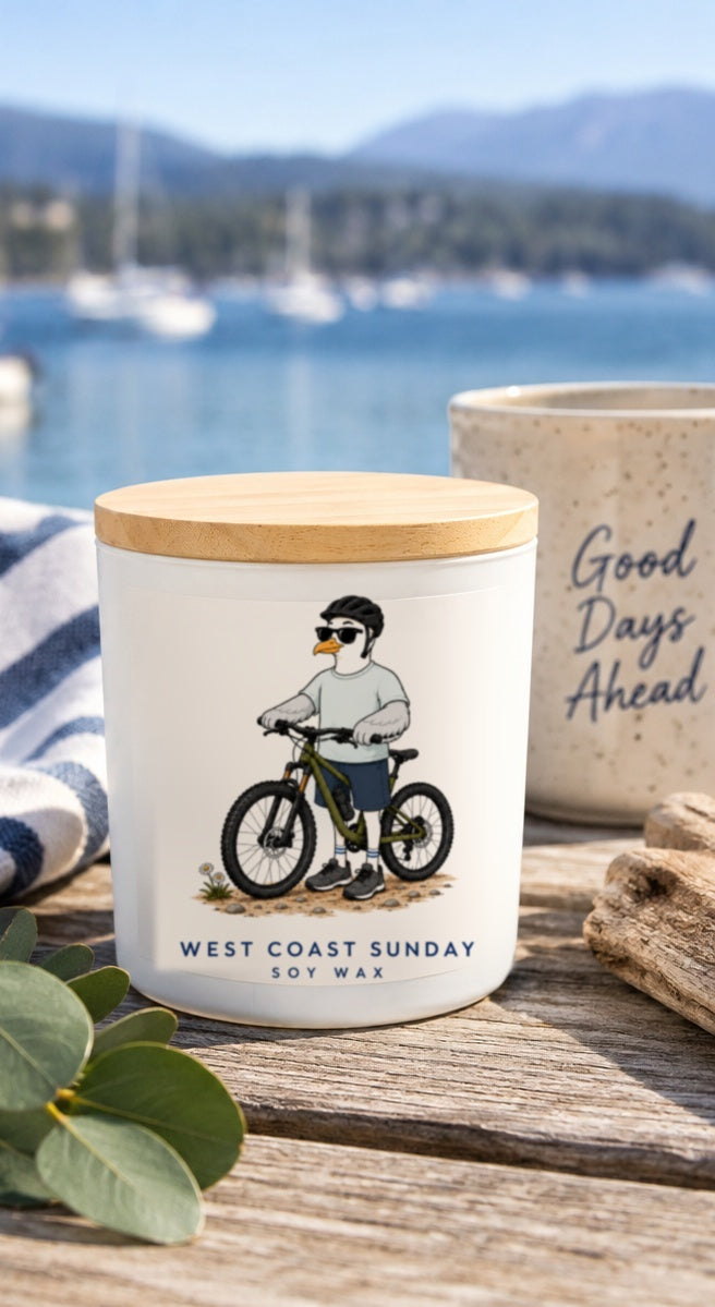 Bike Ride Candle