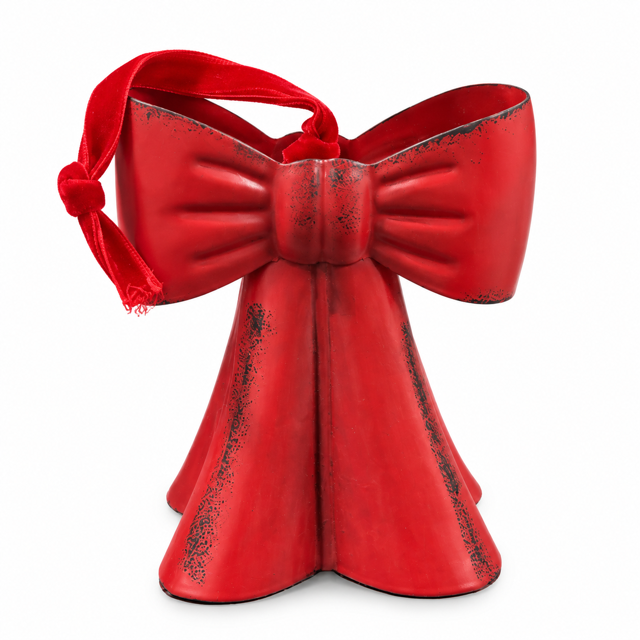 Red Metal Bow Single