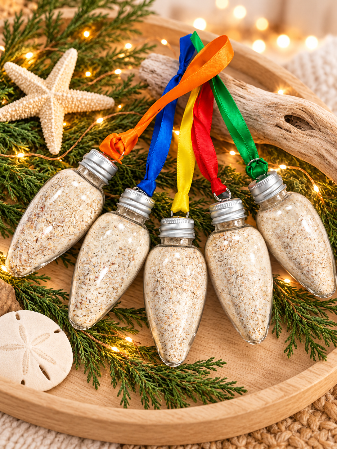 Holiday Lights Oat Bath Bulb Ornament