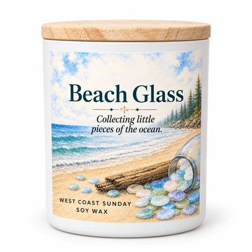 Beach Glass candle
