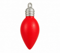 Red Christmas Light Bulb - Merry and Bright