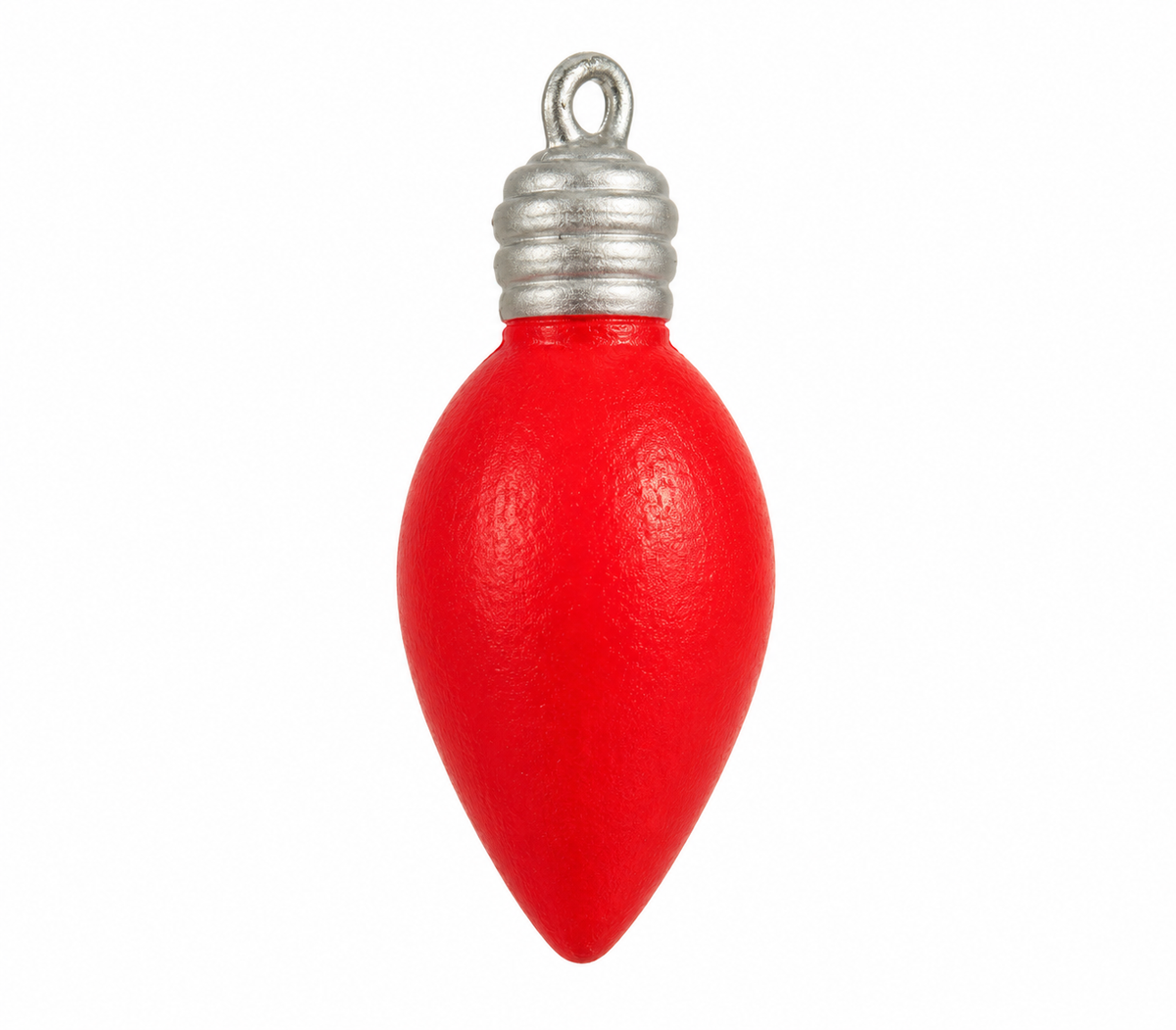 Red Christmas Light Bulb - Merry and Bright