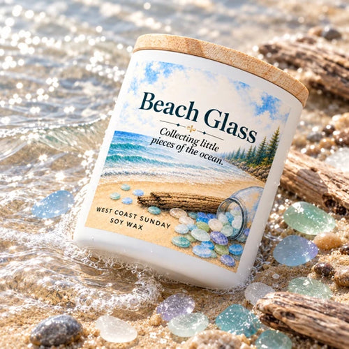 Beach Glass candle