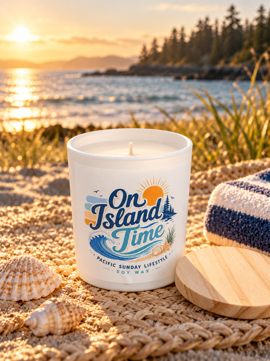 On Island Time  Candle