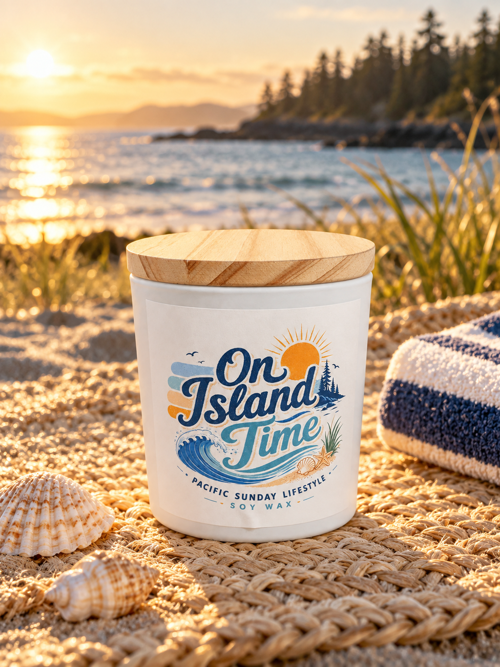 On Island Time  Candle