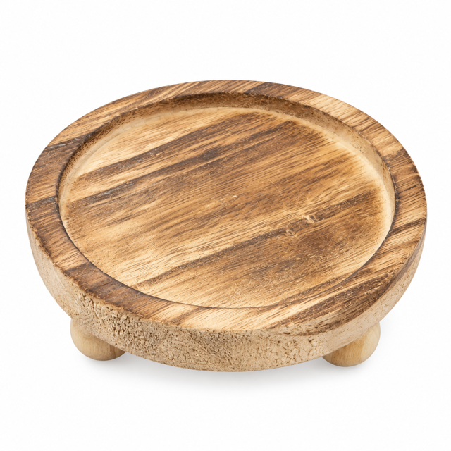 Wood Candle Pedestal