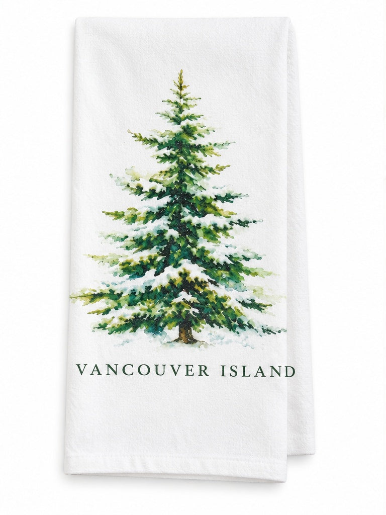 West Coast Winter Flour Sack Tea Towel
